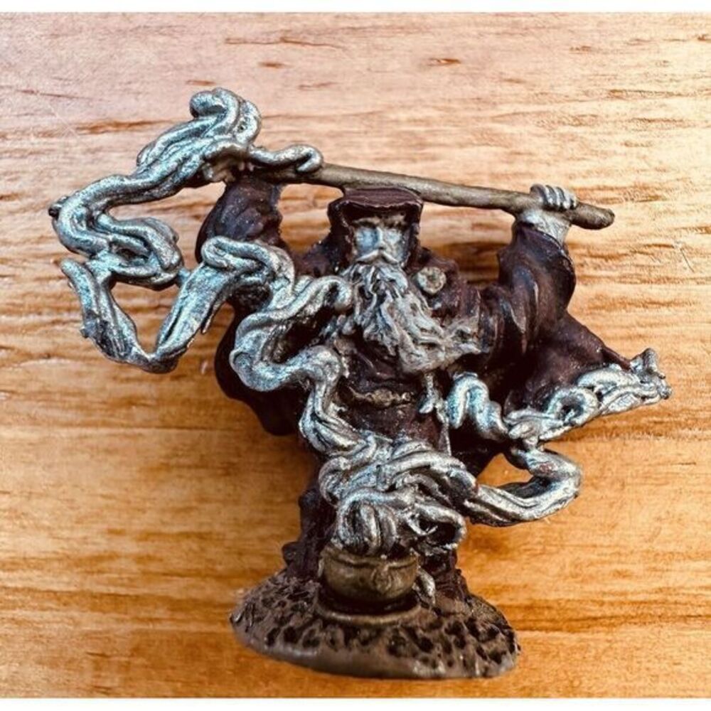 Merlin Sorcerer Armor Class 2 Miniature Fantasy AD&D Hand Painted 1970's-1980's